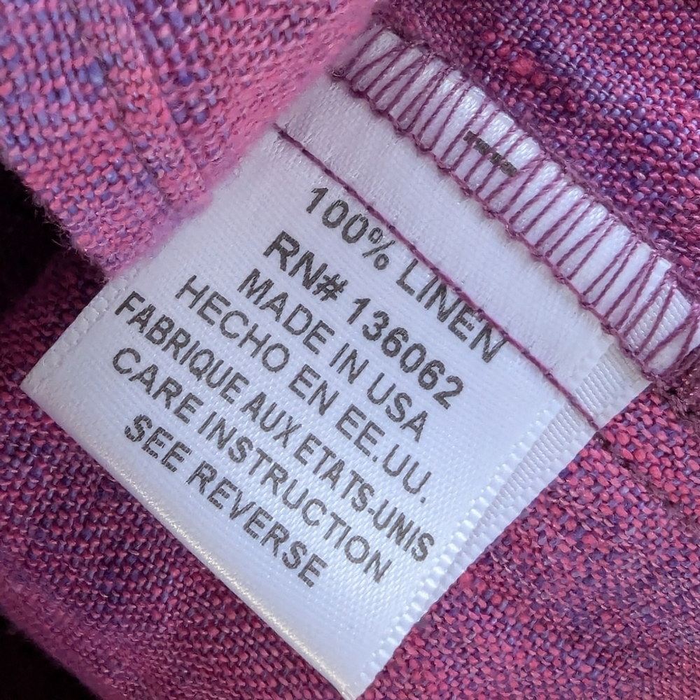 Lavender Brown Linen Plaid Ruffled Shorts Sz M | Weekend Stroll Favorite - Picture 8 of 10